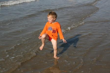 Marnas im eisig kalten Wasser